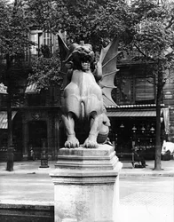 Chimaera fra St. Michel-fontenen, Paris, ca. 1860